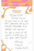Orange Handwritten Note - Content for Product Phantom Towels